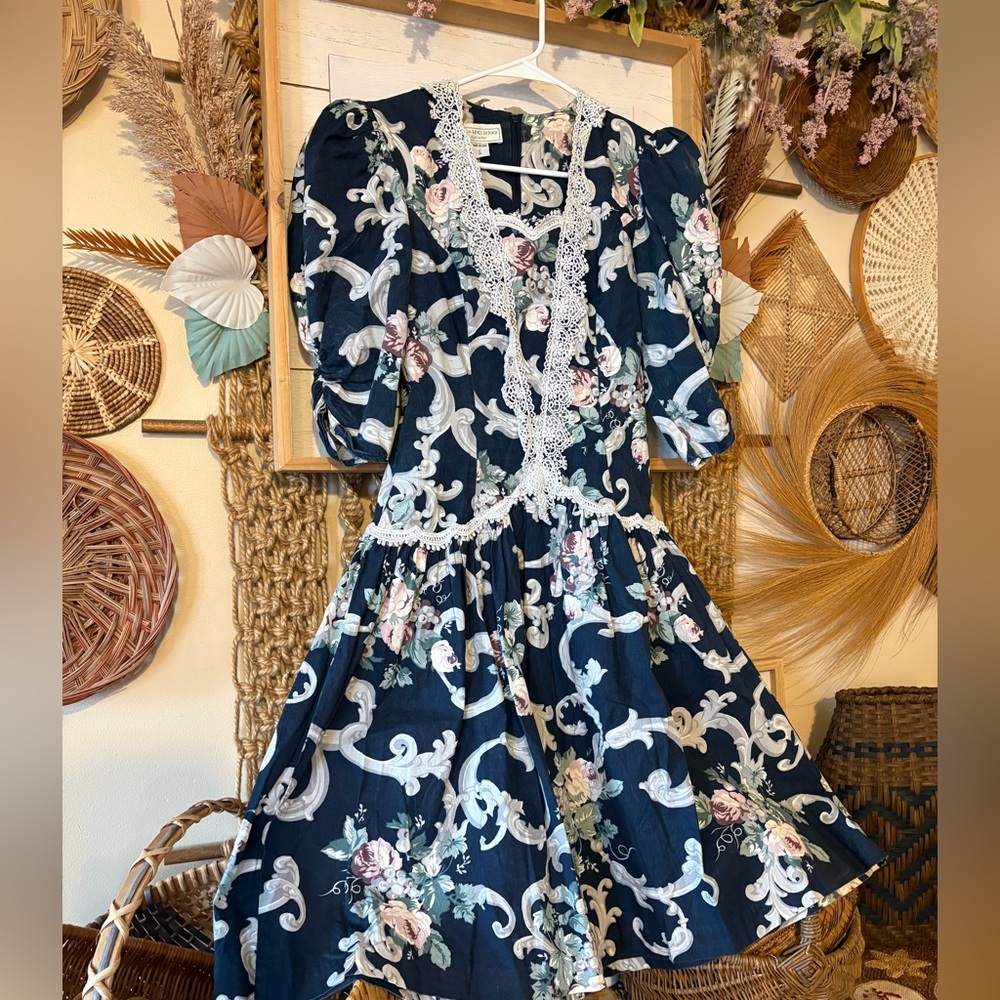 Vintage 80's GUNNE SAX Jessica McClintock dress ! - Picture 2 of 4
